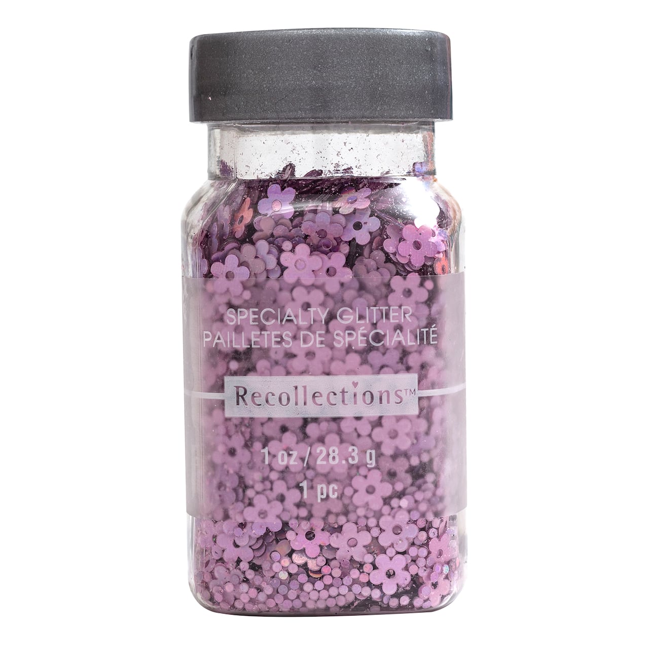 12 Pack: Iridescent Pink Flowers Specialty Glitter by Recollections™